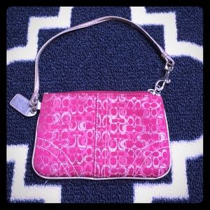 Dazzling Sparkle Coach Wristlet